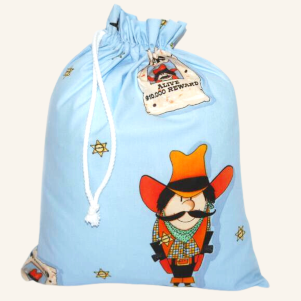 Wäschebeutel "Sheriff" mit Namen bestickt -personalisiert-